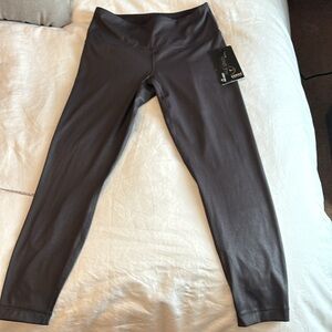90 Degree High Waist Ankle Length Modern Fit Sparkle Grey Leggings